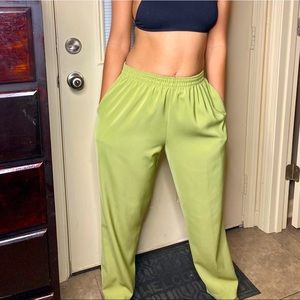 Lime Green Slacks - S
